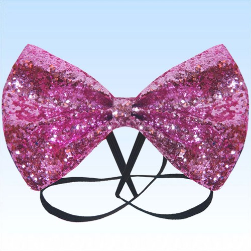 Fliege stark glitzernd - , pink