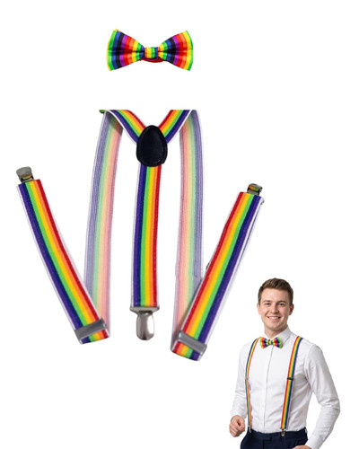 Regenbogen hosenträger und - hosenträger,